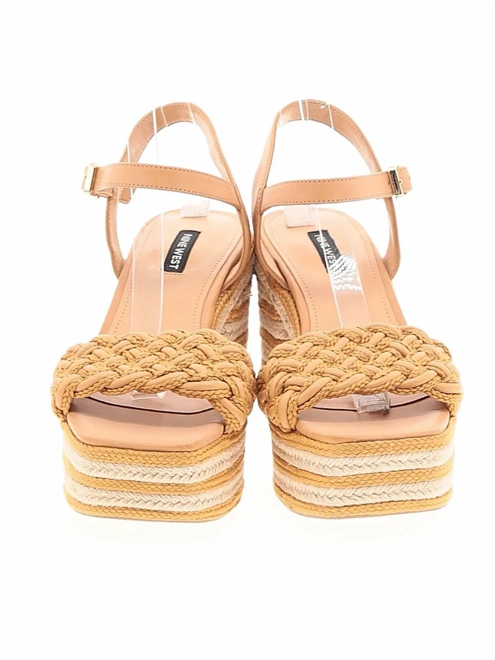 Nine West Woven Platform Sandal in Tan